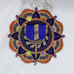 ફૂલ પત્તી ઝરી વર્ક લાડુ ગોપાલ ડ્રેસ