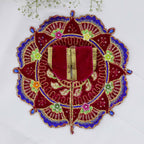 ફૂલ પત્તી ઝરી વર્ક લાડુ ગોપાલ ડ્રેસ