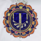 ફૂલ પત્તી ઝરી વર્ક લાડુ ગોપાલ ડ્રેસ