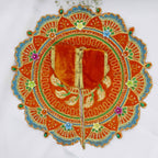 ફૂલ પત્તી ઝરી વર્ક લાડુ ગોપાલ ડ્રેસ