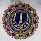 ફૂલ પત્તી ઝરી વર્ક લાડુ ગોપાલ ડ્રેસ