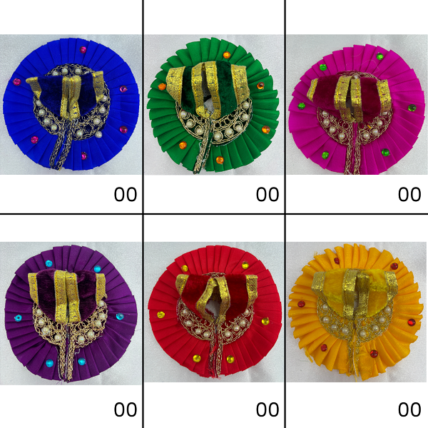 Ratnadeep Poshak For Laddu Gopal - Mix Color / Pack of 12