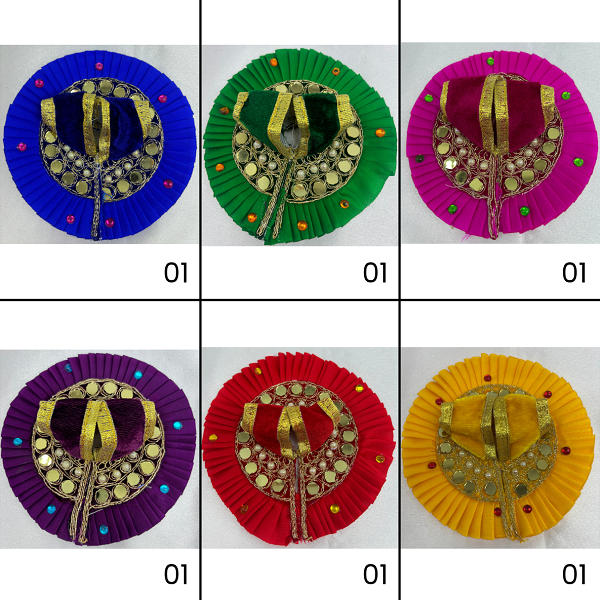 Ratnadeep Poshak For Laddu Gopal - Mix Color / Pack of 12