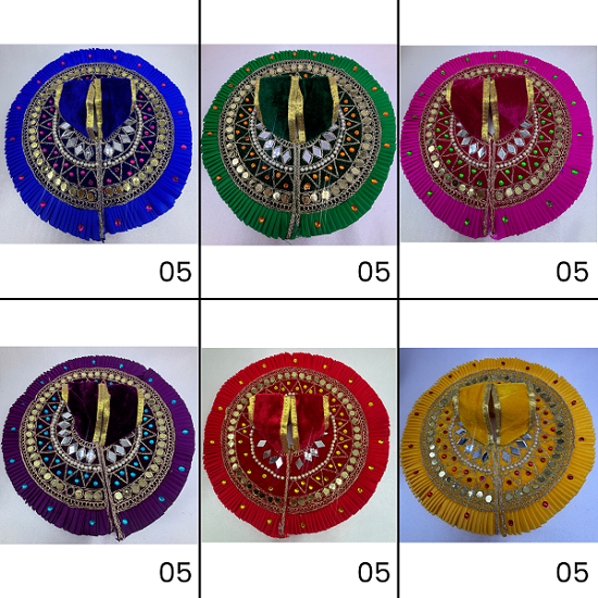 Ratnadeep Poshak For Laddu Gopal - Mix Color / Pack of 12
