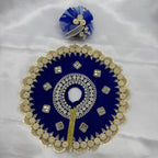 સ્ટોન વર્કનો લાડુ ગોપાલ ડ્રેસ વિથ મુકુટ