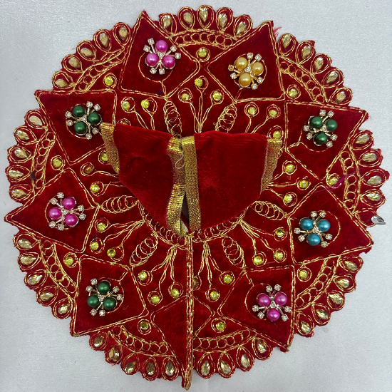 Trikona Shringar Poshak For Laddu Gopal