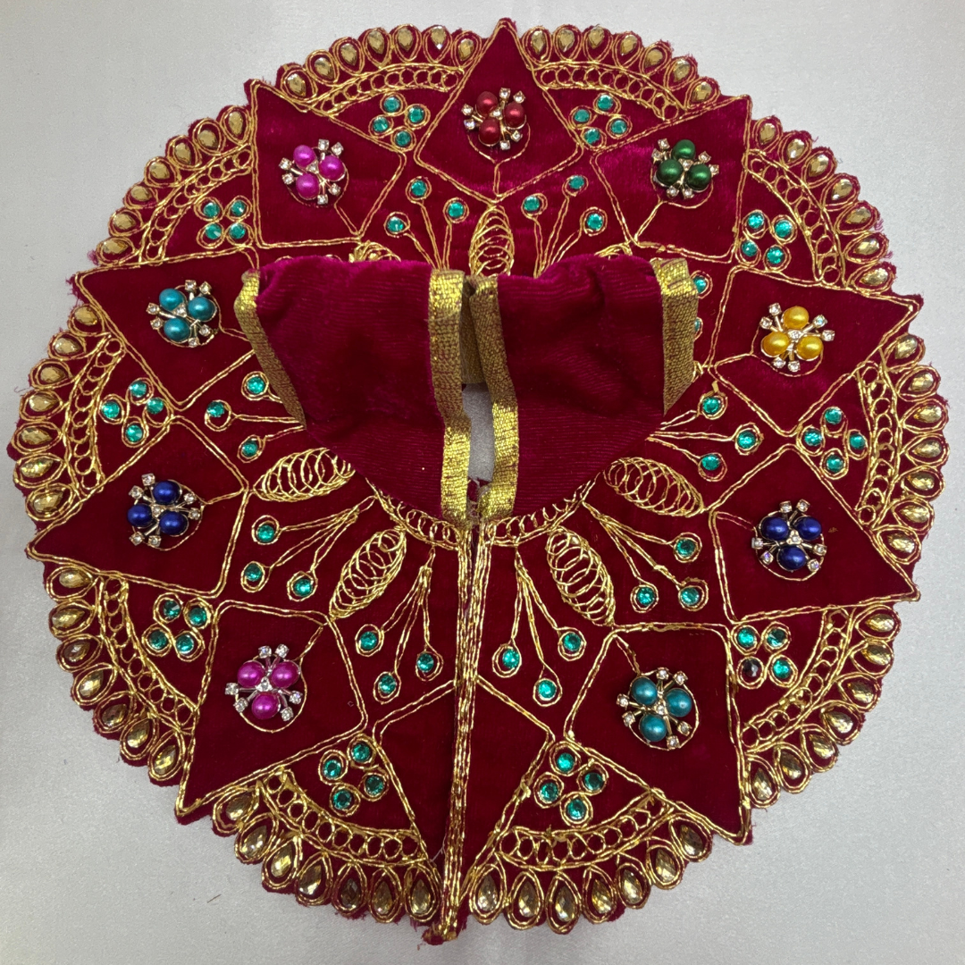 Trikona Shringar Poshak For Laddu Gopal