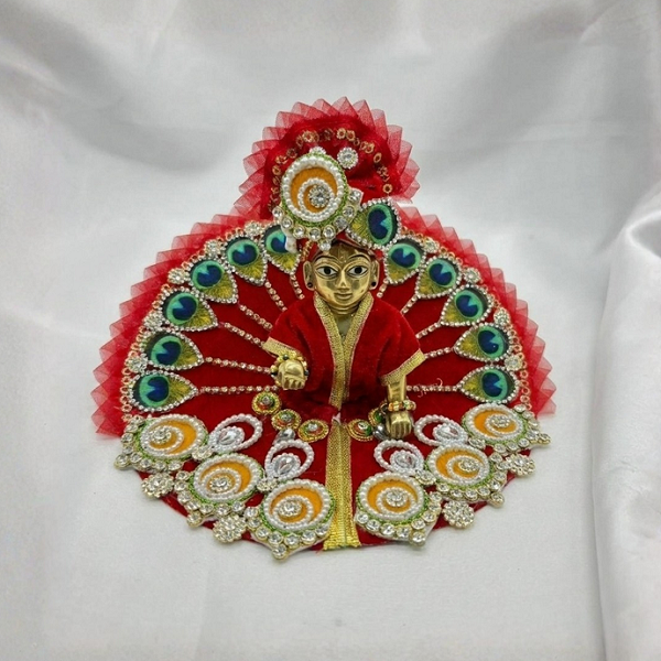 Divya Shringar Laddu Gopal Dress With Mukut - MIx Color - Pack of 7