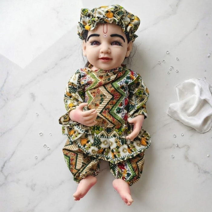 Gujarati Poshak For Silicone Laddu gopal