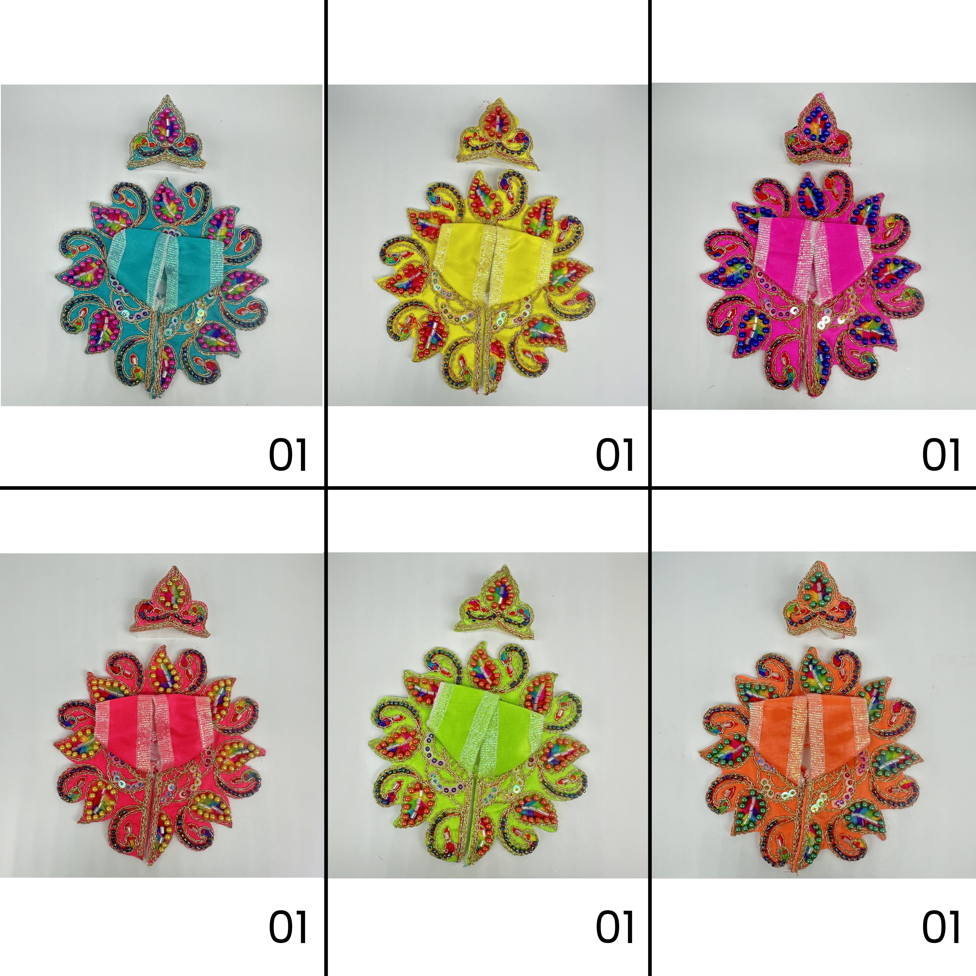 NeelKanth Poshak For Laddu Gopal - Pack of 12