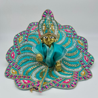 Pushpanjali Poshak With Mukut For Laddu Gopal - Pack of 12