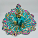 Pushpanjali Poshak With Mukut For Laddu Gopal - Pack of 12