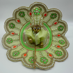 Suvarna Rekha  Poshak With Mukut For Laddu Gopal
