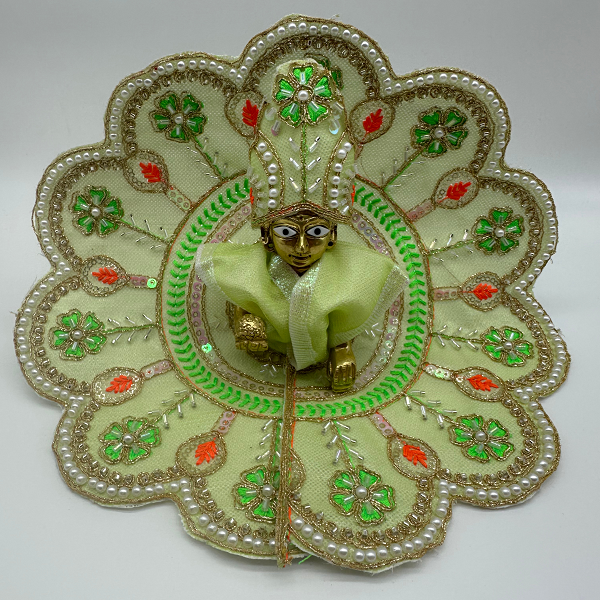 Suvarna Rekha  Poshak With Mukut For Laddu Gopal