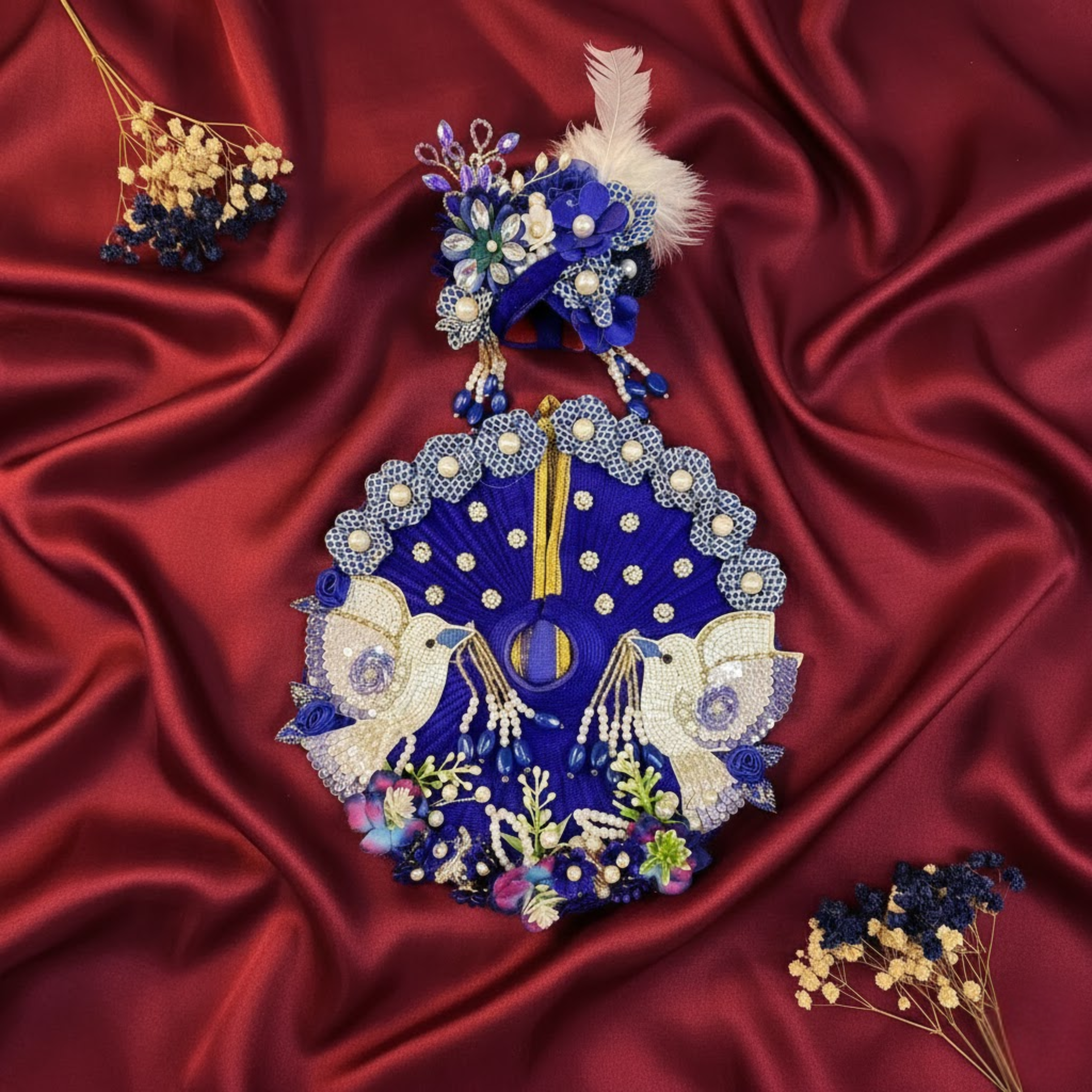 Gopal Vastra Dress With Mukut For Laddu Gopal