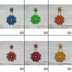 Agni Shringar Laddu Gopal Dress With Mukut - Mix Color - Pack of 12