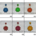 Agni Shringar Laddu Gopal Dress With Mukut - Mix Color - Pack of 12