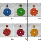 Agni Shringar Laddu Gopal Dress With Mukut - Mix Color - Pack of 12