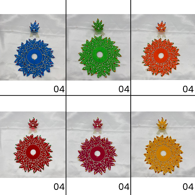 Agni Shringar Laddu Gopal Dress With Mukut - Mix Color - Pack of 12