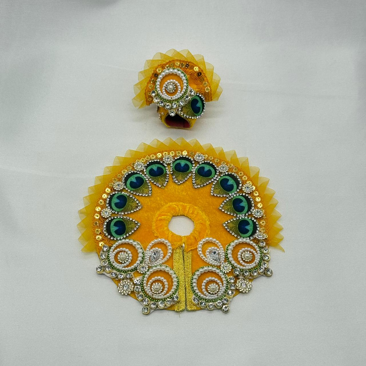 Divya Shringar Laddu Gopal Dress With Mukut