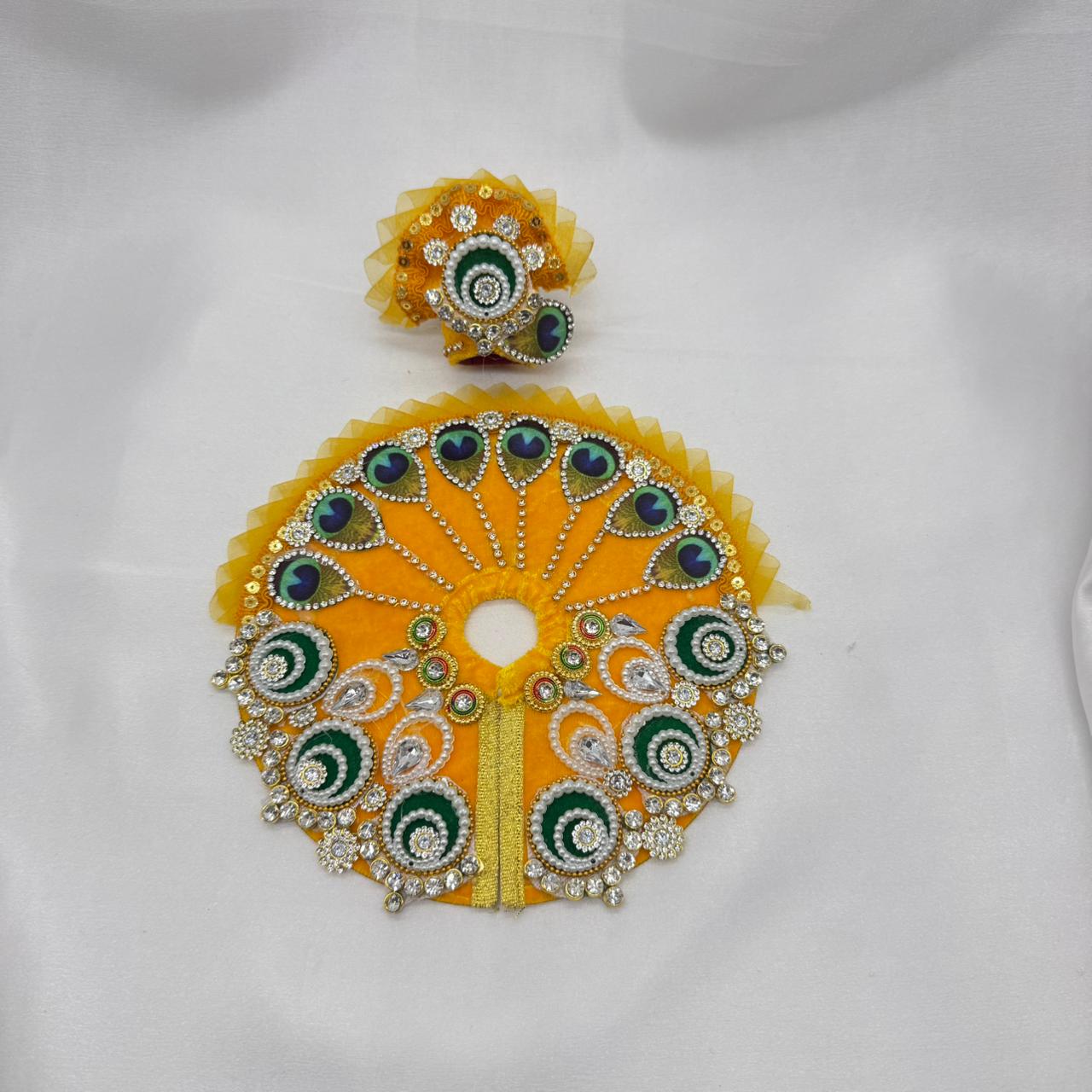 Divya Shringar Laddu Gopal Dress With Mukut