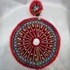 मुकुट के साथ पंख श्रृंगार लड्डू गोपाल पोशाक