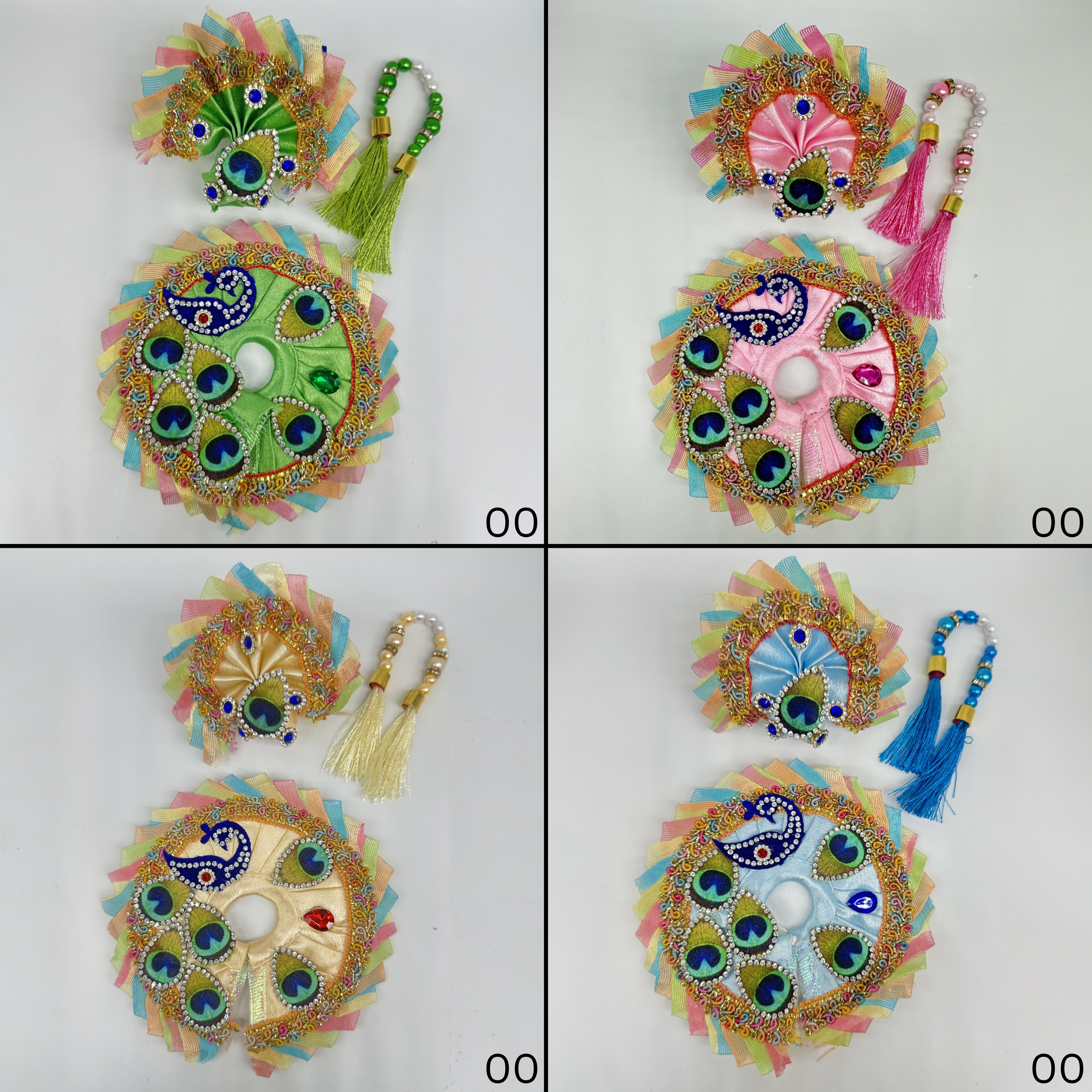 Basant Bahar Poshak For laddu Gopal - Pack of 4