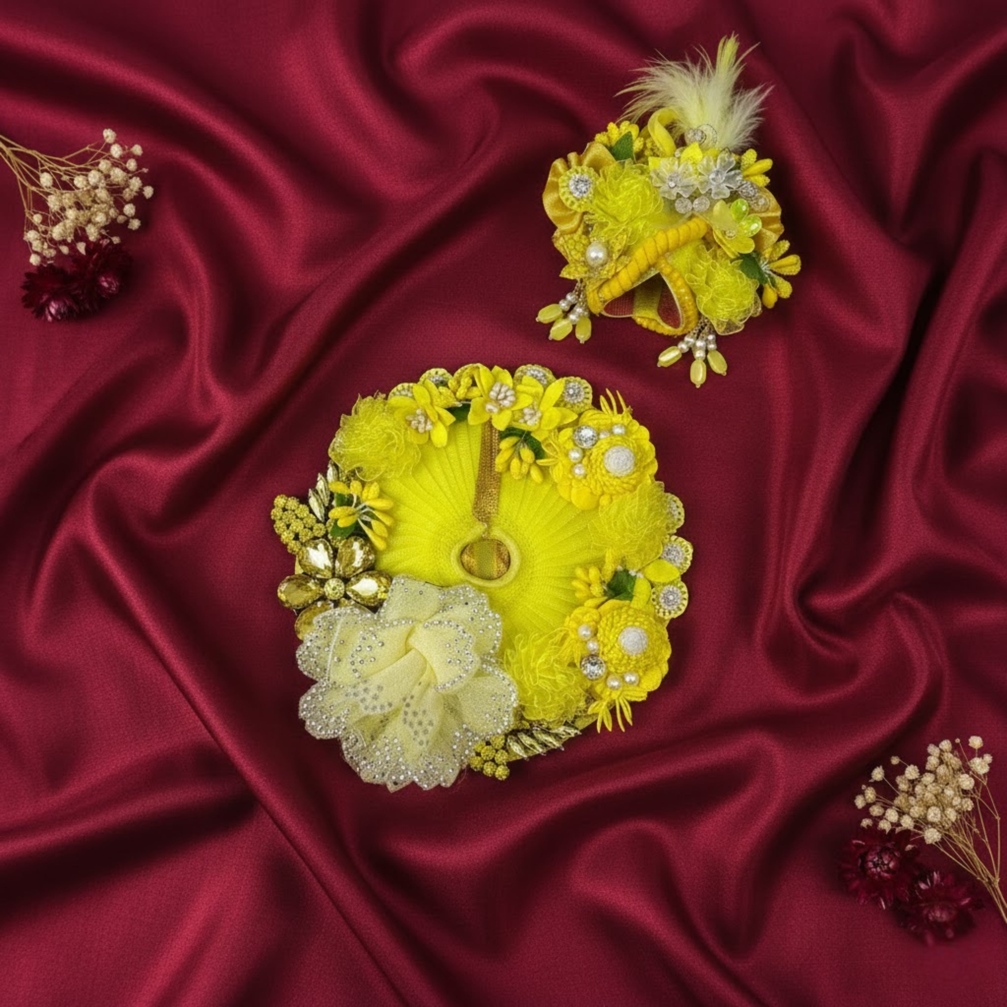 Bhakti Shringar Dress With Mukut For Laddu Gopal