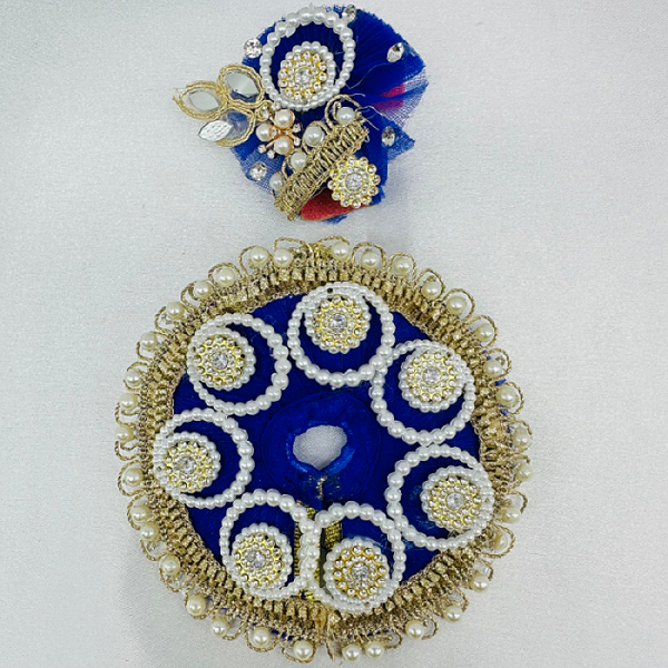 Chandrika Poshak With Mukut For Laddu Gopal