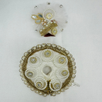 Chandrika Poshak With Mukut For Laddu Gopal