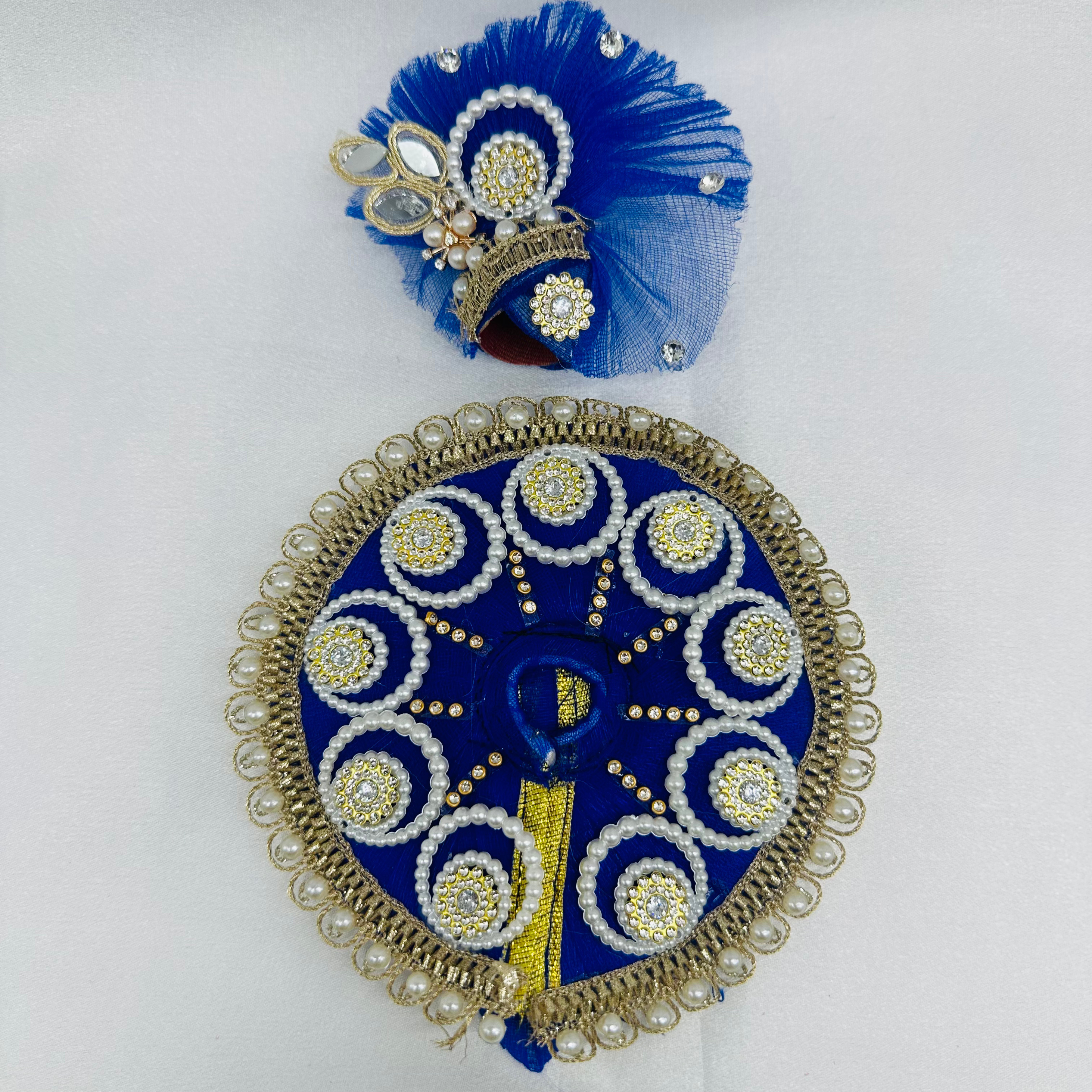 Chandrika Poshak With Mukut For Laddu Gopal