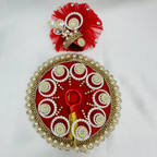 Chandrika Poshak With Mukut For Laddu Gopal