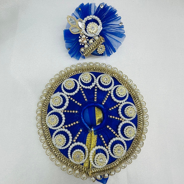 Chandrika Poshak With Mukut For Laddu Gopal