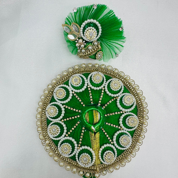 Chandrika Poshak With Mukut For Laddu Gopal