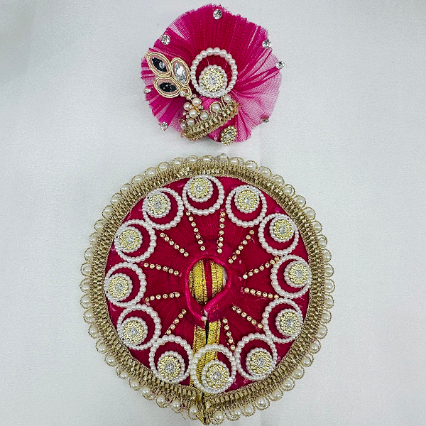 Chandrika Poshak With Mukut For Laddu Gopal