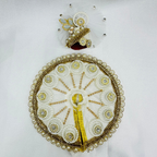 Chandrika Poshak With Mukut For Laddu Gopal