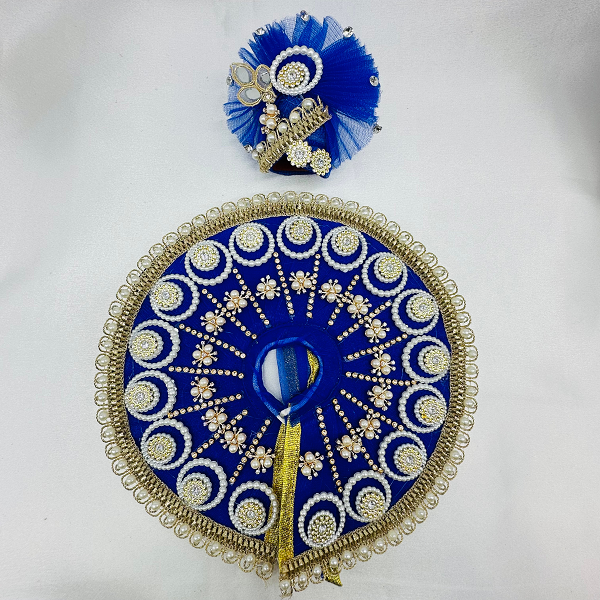 Chandrika Poshak With Mukut For Laddu Gopal
