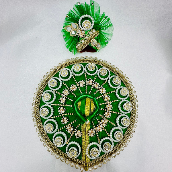 Chandrika Poshak With Mukut For Laddu Gopal