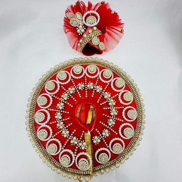 Chandrika Poshak With Mukut For Laddu Gopal