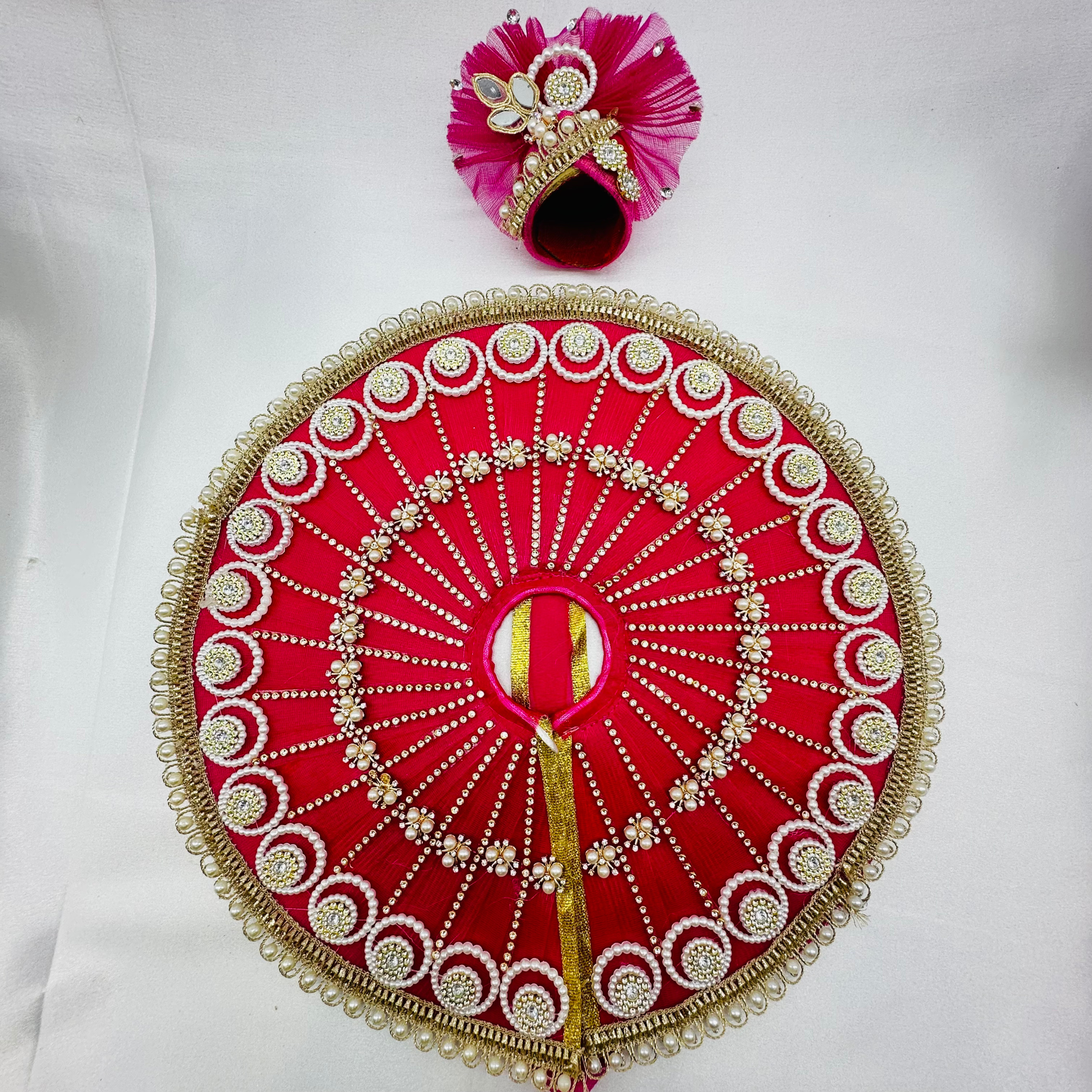 Chandrika Poshak With Mukut For Laddu Gopal