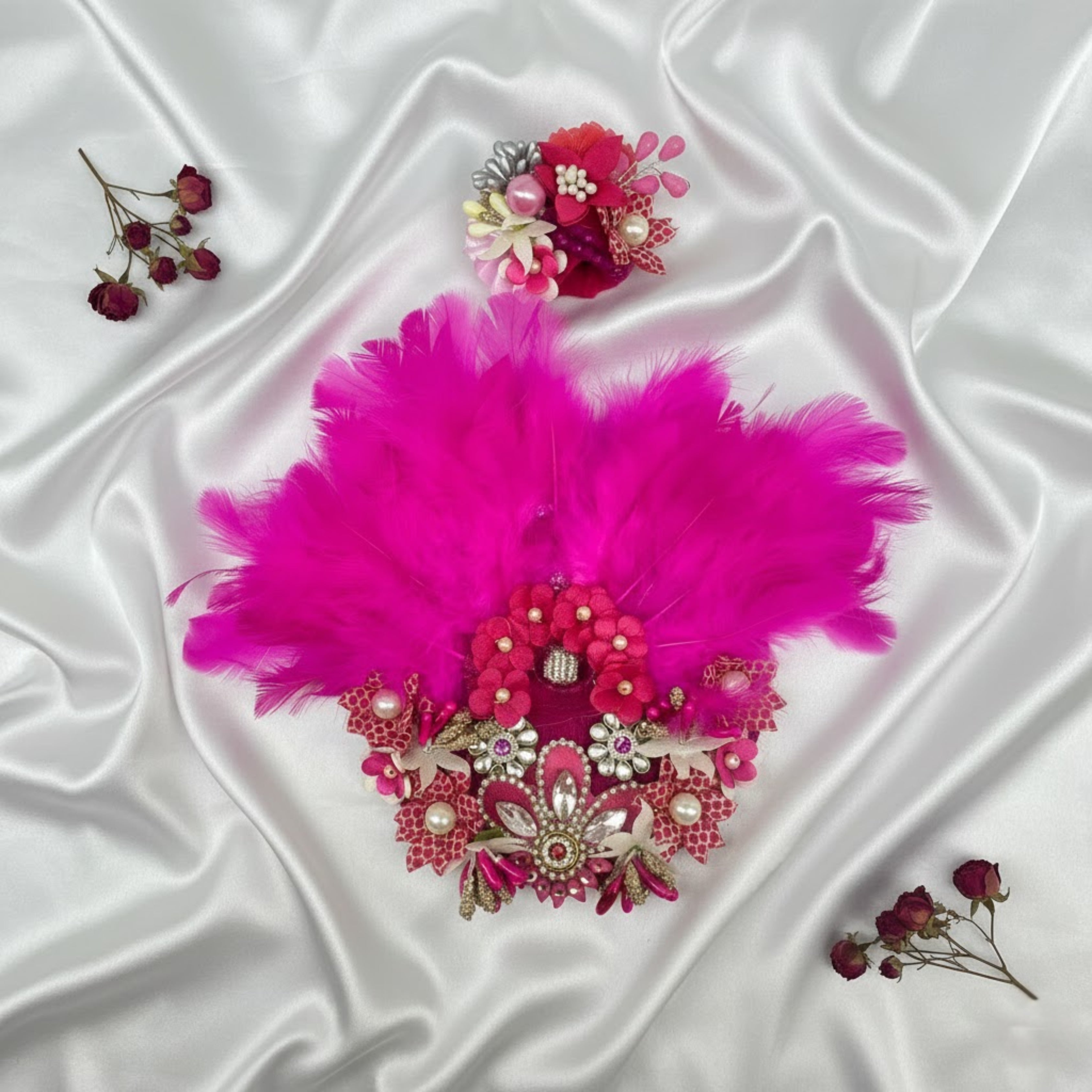 Darshan Shringar Dress With Mukut For Laddu Gopal