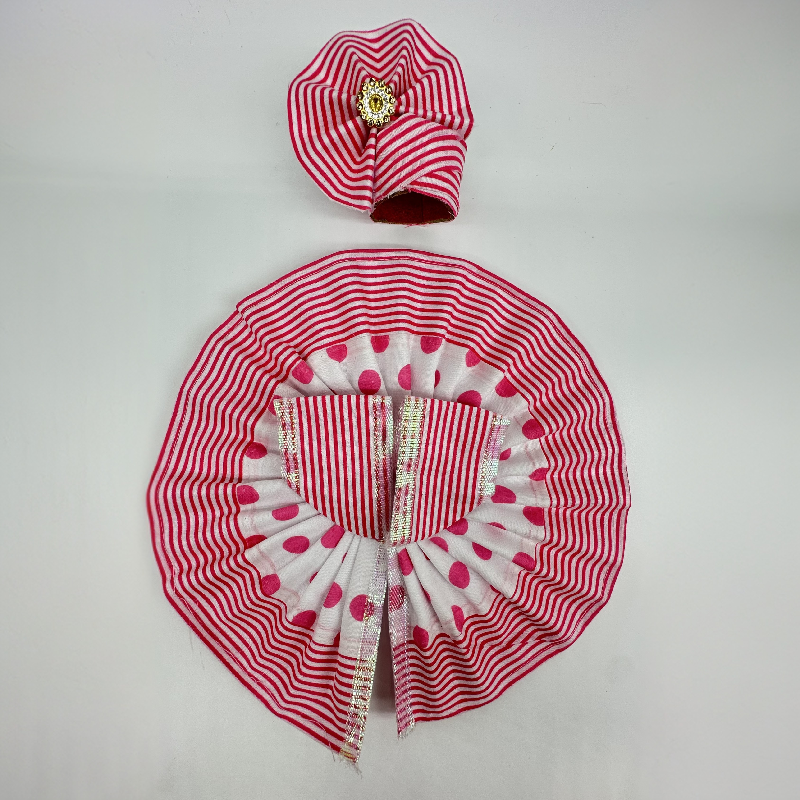 Cotton Divy Kanak Poshak  Dress With Mukut