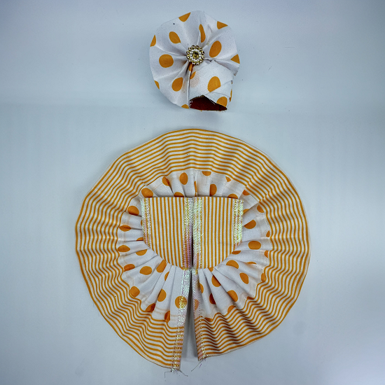 Cotton Divy Kanak Poshak  Dress With Mukut