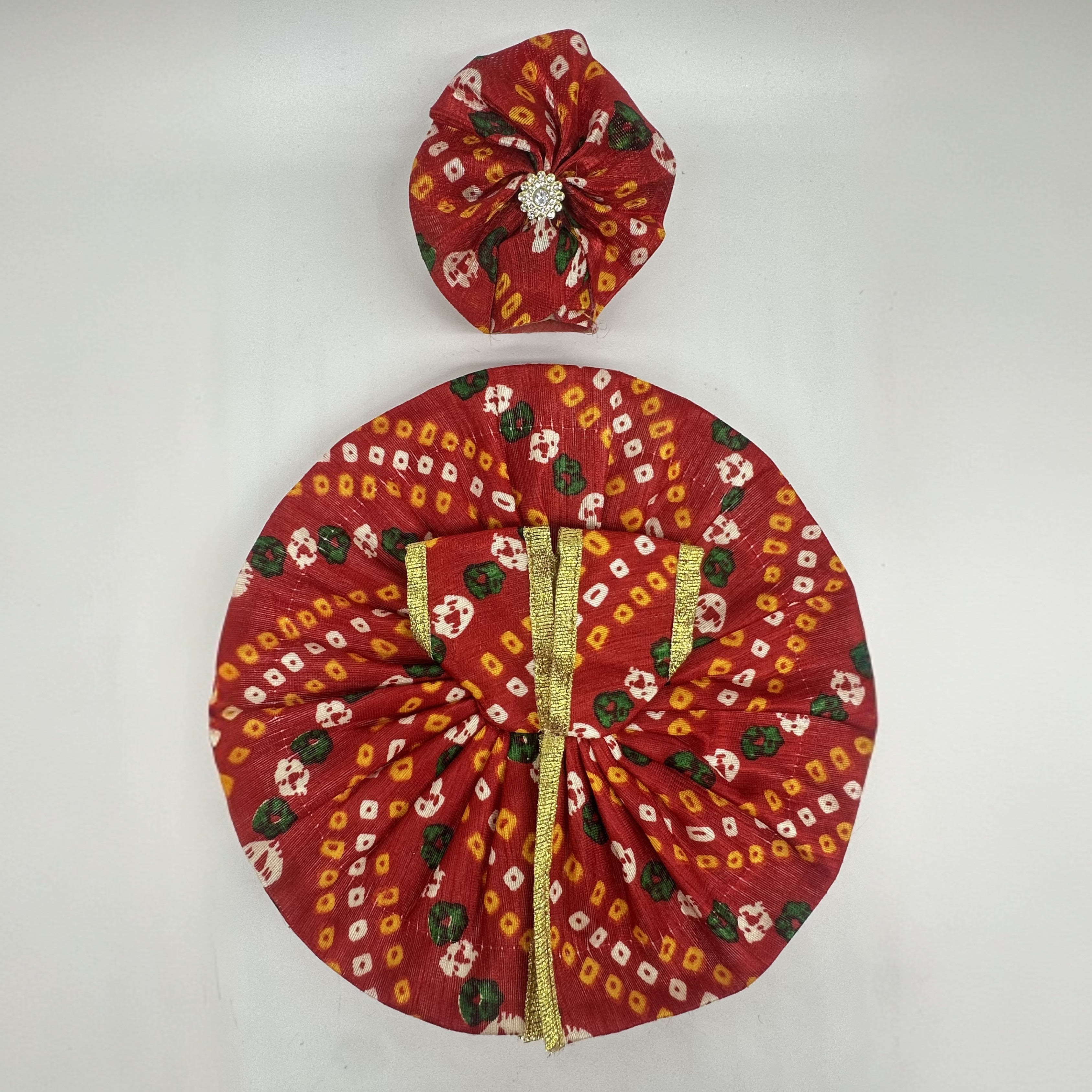 Cotton Kanhaiya Krit Poshak  Dress With Mukut