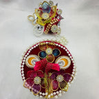 Moti Rekha Poshak With Mukut For Laddu Gopal