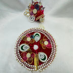 Moti Rekha Poshak With Mukut For Laddu Gopal