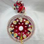 Moti Rekha Poshak With Mukut For Laddu Gopal