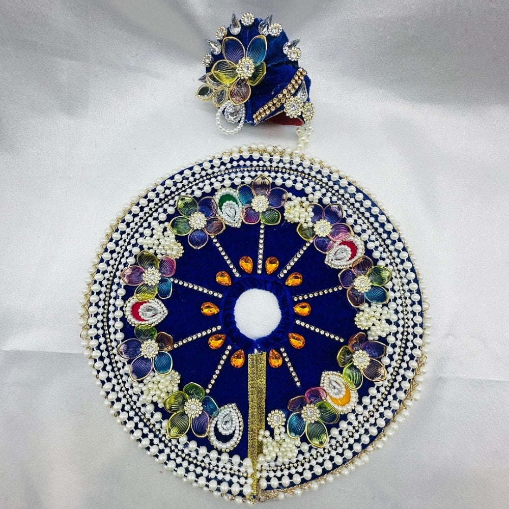 Moti Rekha Poshak With Mukut For Laddu Gopal