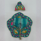 Pushpanjali Poshak With Mukut For Laddu Gopal