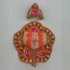 Pushpanjali Poshak With Mukut For Laddu Gopal